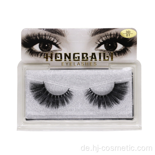 Private Label 3D Faux Nerz Wimpern 3D Gefälschte Wimpern Falsche Nerzwimpern